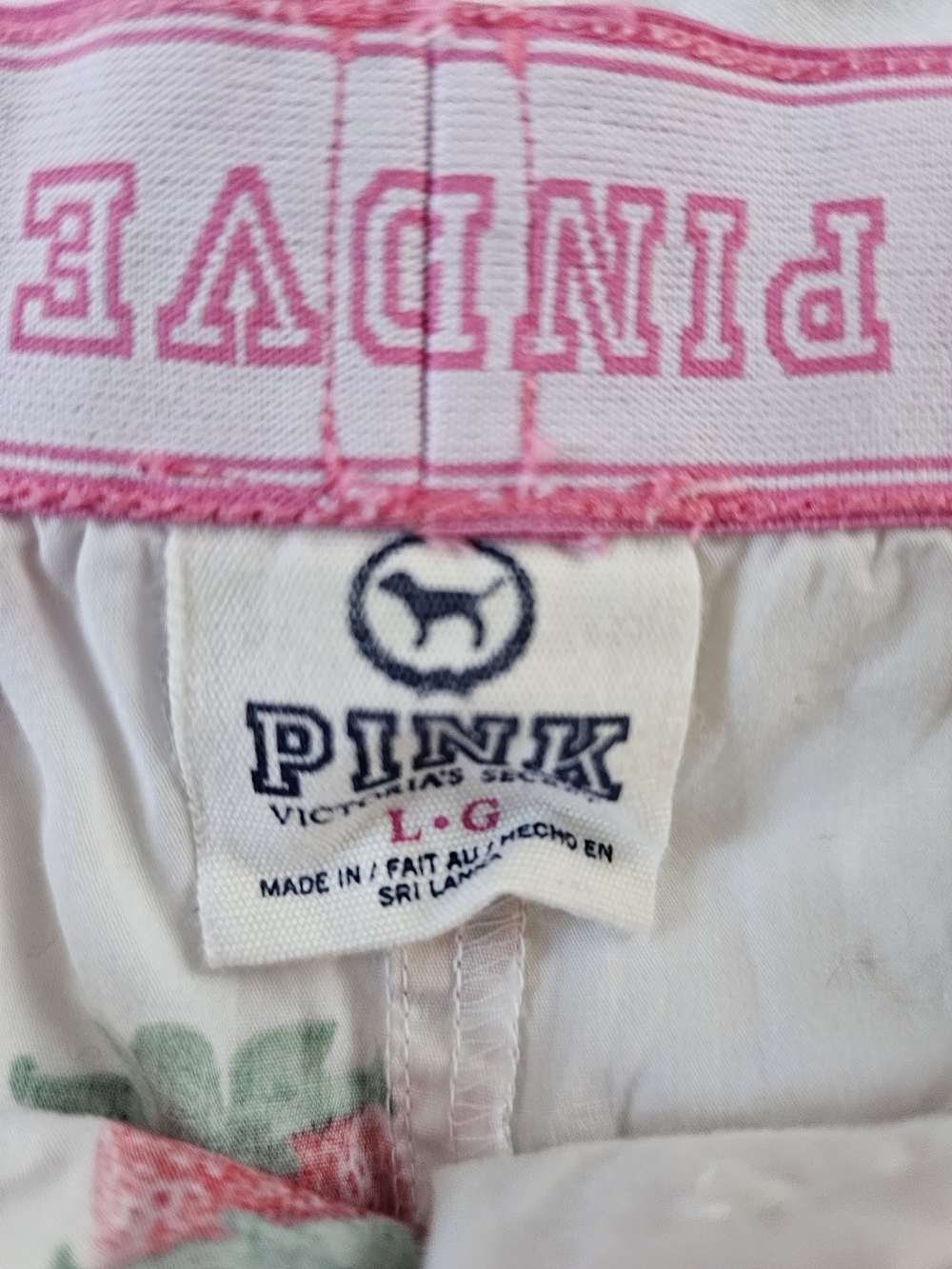 Love Pink Fruit Print Sleep Shorts - Strawberries & Bananas - Picture 3 of 4